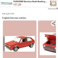 VW Golf 1 GTI. Книга. Модел на кола VW 1:43 и картонен комплект., снимка 3 - Нумизматика и бонистика - 44115408