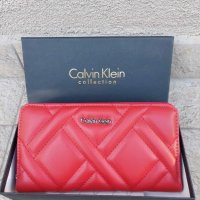 Червено портмоне  Calvin Klein код SG611, снимка 2 - Портфейли, портмонета - 35858942
