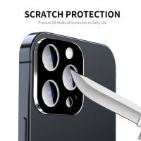  Протектор за камера за iPhone 15 Pro / 15 Pro Max (черен), снимка 2 - Фолия, протектори - 43774433