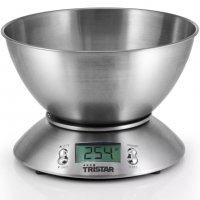 Tristar кухненска везна 5 кг с измервателна купа 4, снимка 1 - Електронни везни - 38429953