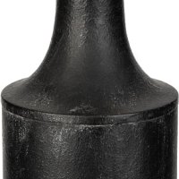Briful  Висока метална ваза за цветя винтидж черна 38 см, снимка 1 - Вази - 43582099
