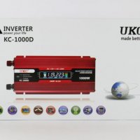 UKC инвертор за автомобил KC-1000D,  12V-220V, 1000W - с дисплей, снимка 4 - Аксесоари и консумативи - 32669133