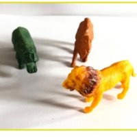 12 бр малки зоо диви джунгла сафари животни пластмасови фигурки играчки за игра и украса торта, снимка 4 - Фигурки - 40430859