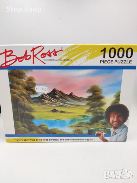 Bob Ross пъзел пейзаж 1000 части , снимка 1
