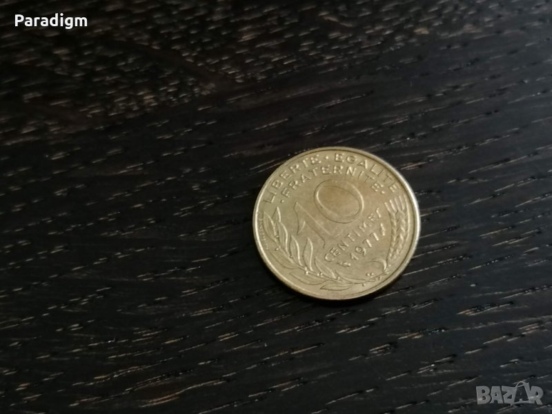 Монета - Франция - 10 сентима | 1977г., снимка 1