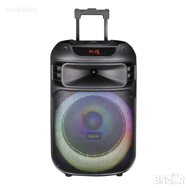 Мощна Активна Караоке Тонколона с 15 инча Говорител и Безжичен Микрофон, снимка 1