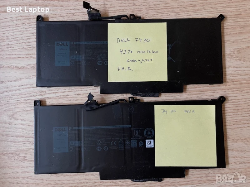 Батерия за dell 7490 F3YGT 7280 7290 7380 7390 7480 7490 7480, снимка 1
