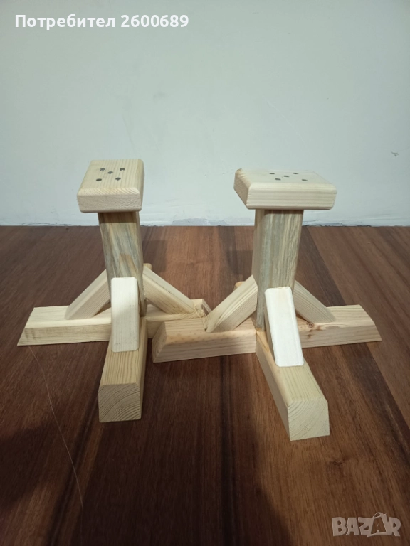 Дървени стойки за баланс – йога, гимнастика, акробатика, снимка 1