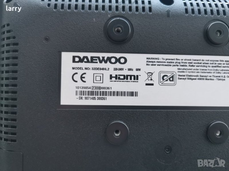 Телевизор Daewoo 32DE04HL2 на части, снимка 1