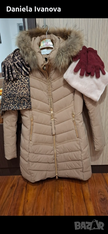 Чисто ново,дебело,топло,дамско,зимно яке + подарък: пролетно-есенно яке,шалове,ръкавици,общо за: 65€, снимка 1