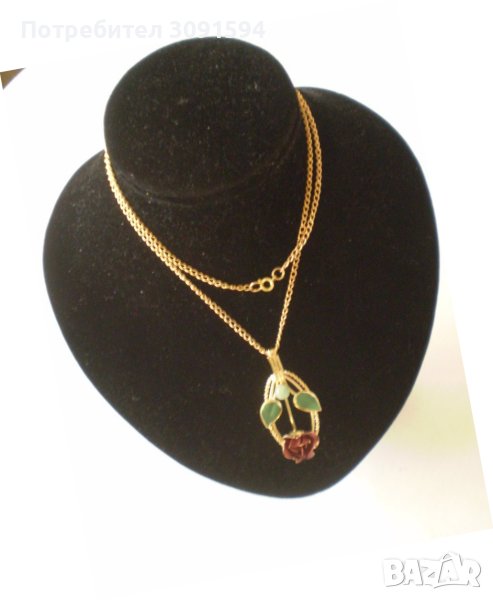 дамско колие с цветя, снимка 1