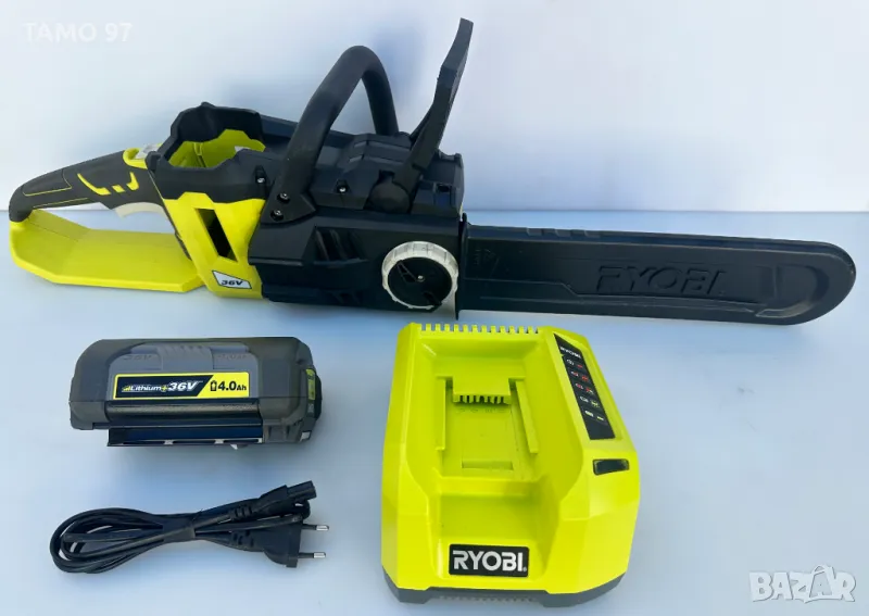 Ryobi RCS36X3550Hi - Мощна акумулаторна резачка за дърва 36V 5.0Ah, снимка 1