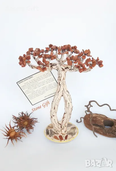 Дръвче Слънчев Камък, Подарък Коледа, Подарък Семейство, Подарък Зодия, Семеен подарък, снимка 1