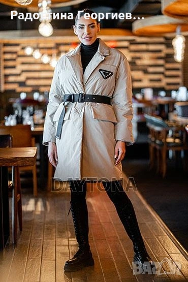 Дамска зимна грейка с колан (тип сако), снимка 1