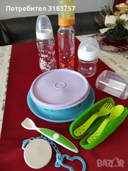 Бебешки шишета виличка лъжичка аксесоари, снимка 1