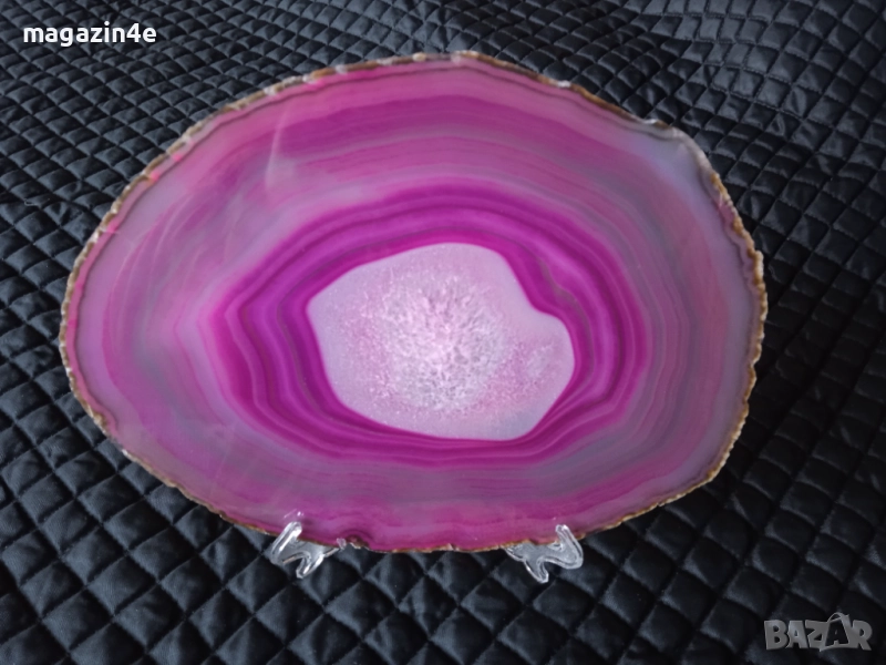 Голяма плочка от естествен ахат,скъпоценен камък за хармония и дълголетие,Родопи,Родопис,, снимка 1