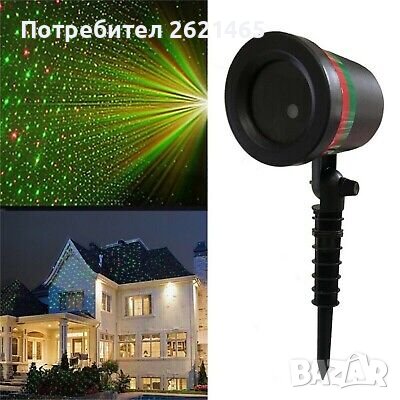 Коледен LED лазер, прожектор, Светлинно лазерно шоу, Star Shower Laser Light, Лазер, Коледна украса, снимка 1