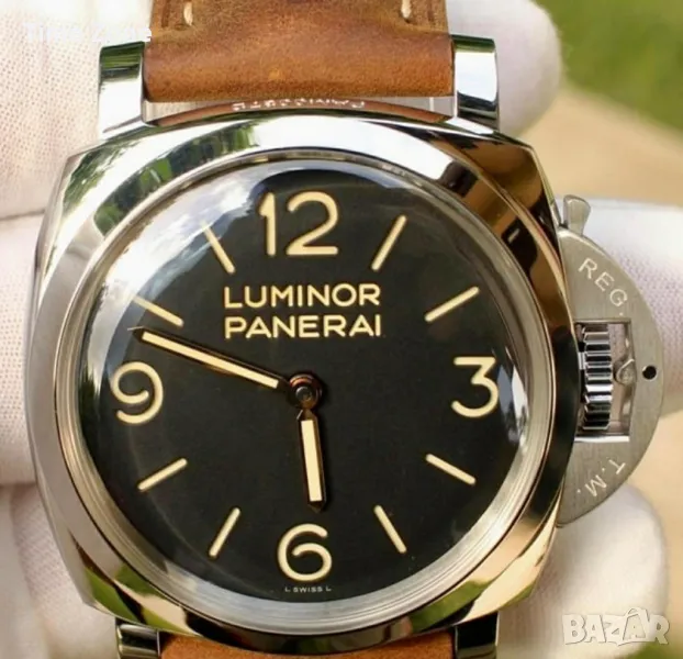 Panerai Luminor 1950 3 Days 47mm Steel Black Dial Manual Winding Panerai Movement, снимка 1