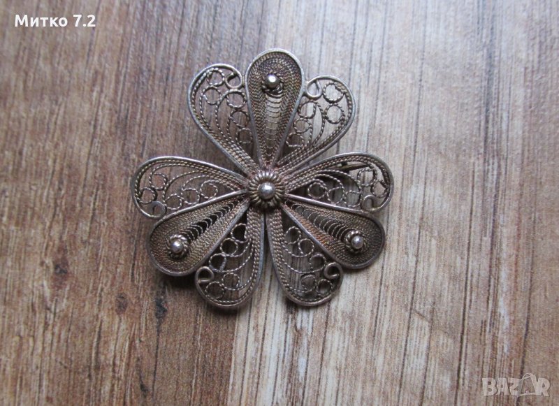 сребърна брошка - 14, снимка 1