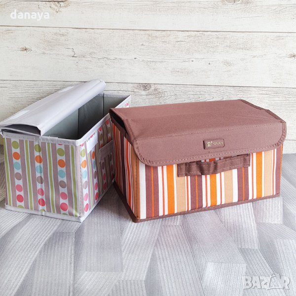 2200 Текстилна сгъваема кутия за съхранение органайзер, снимка 1