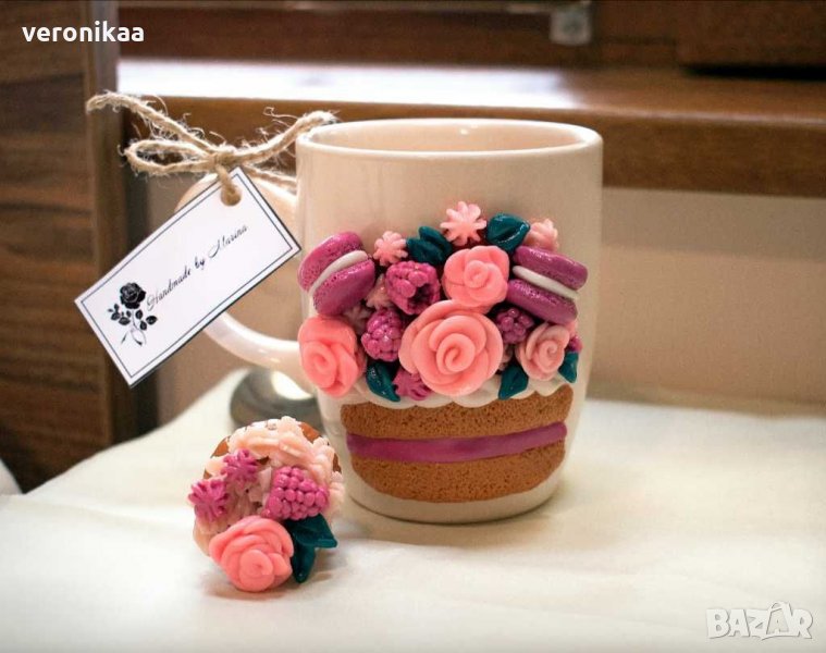 Чаша с лъжичка "Кексче" , снимка 1