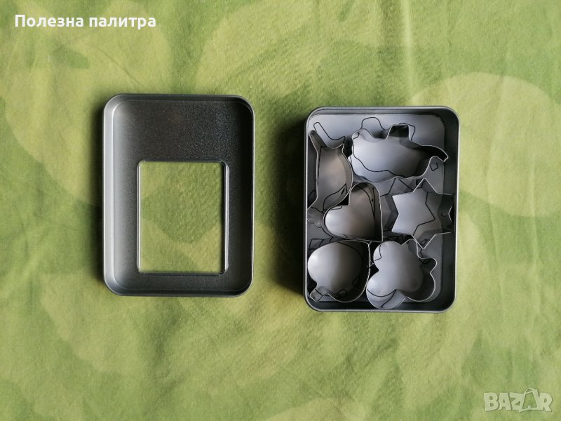 💕🧸Формички за бисквити/курабийки метални в метална кутия за съхранение, снимка 1