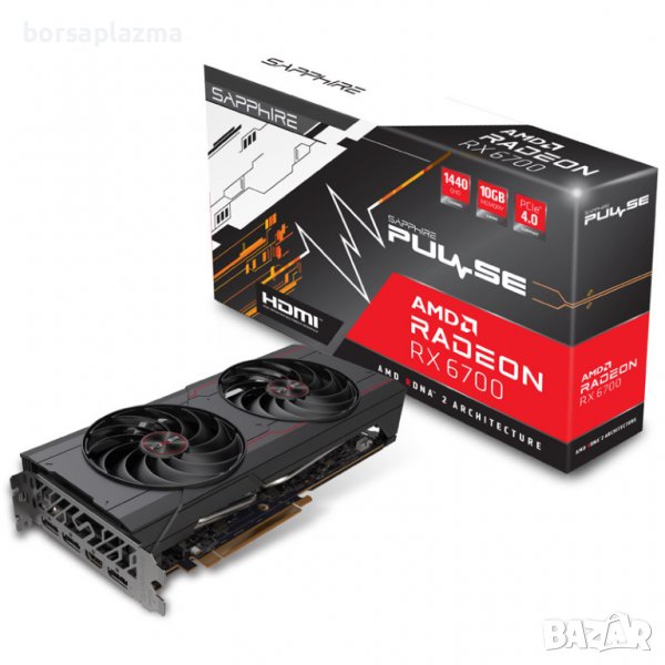 Sapphire Pulse Radeon RX 6700 10G, 10240 MB GDDR6, снимка 1