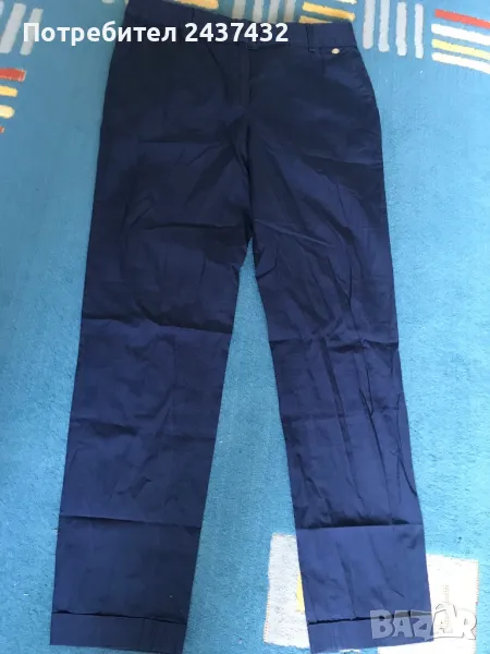 Летен тъмно син панталон Massimo dutti, снимка 1