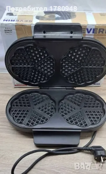 Двоен гофретник , немски внос,1200W, снимка 1