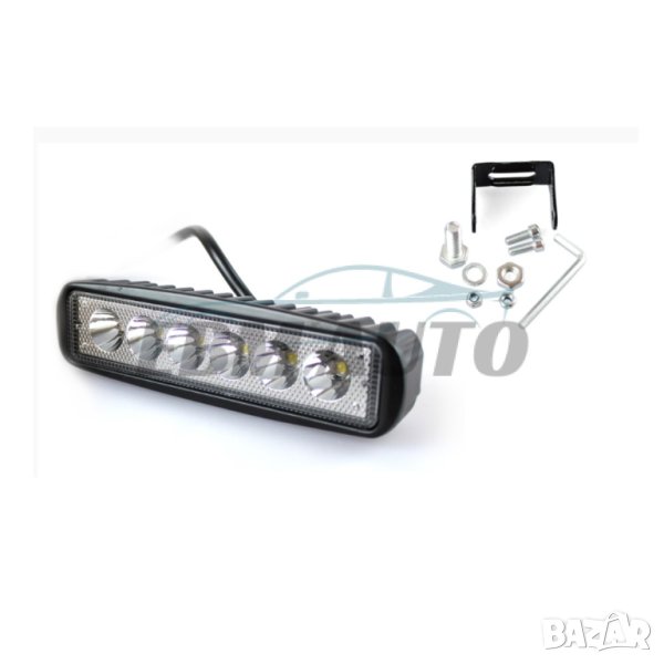 Работна лампа лед 6 LED 12V 9V-32V, снимка 1