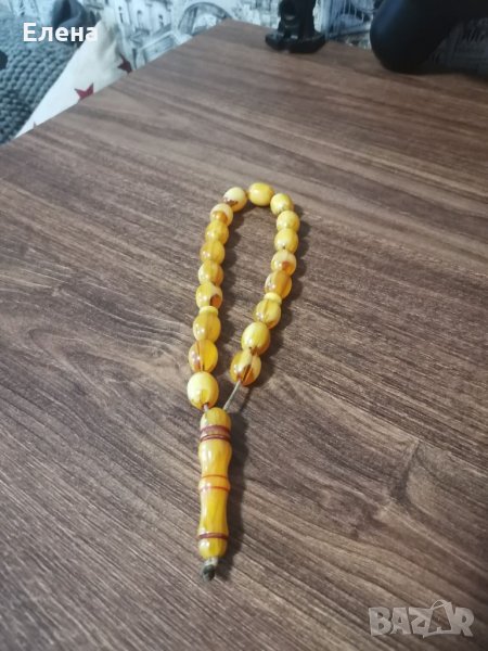 Стара броеница кехлибар , снимка 1