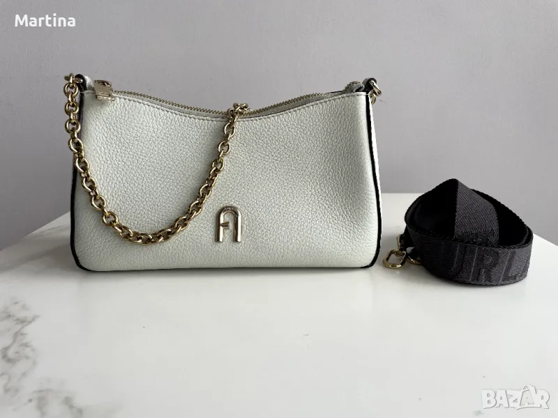 Furla кожена чанта, снимка 1