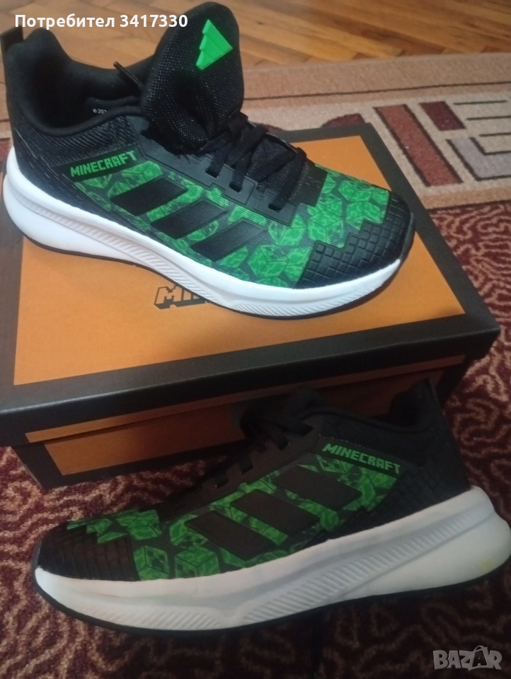 ОРИГИНАЛНИ ДАМСКИ МАРАТОНКИ ADIDAS MINECRAFT , снимка 1