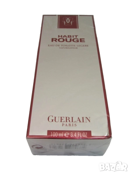 Habit Rouge Guerlain EAU DE TOILETTE LEGERE 100 ml spray Vintage sealed box !, снимка 1
