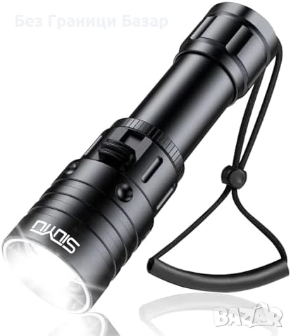 Нов подводен Фенер за гмуркане 2000LM, дълбочина 150м, дълъг живот, снимка 1