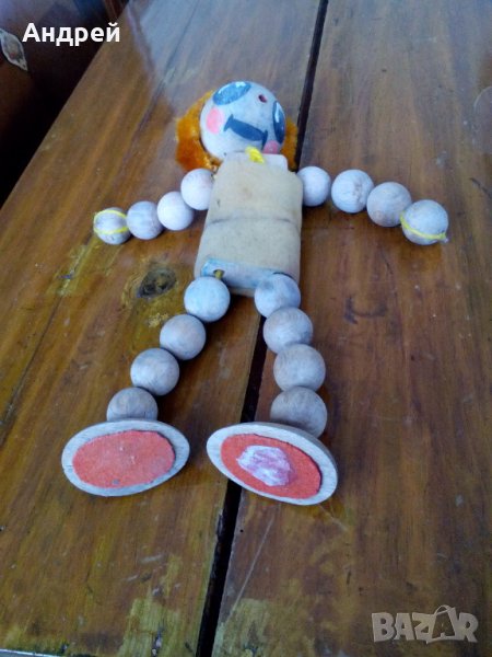 Стара дървена кукла, снимка 1