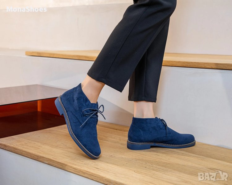 ДАМСКИ КЛАРКОВЕ В ТЪМНО СИН ЦВЯТ , снимка 1