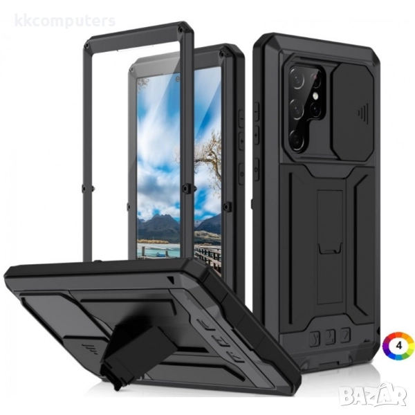 Samsung Galaxy S22 Ultra 5G Удароустойчив/Водоустойчив Калъф 360 Градуса Защита и Протектор, снимка 1