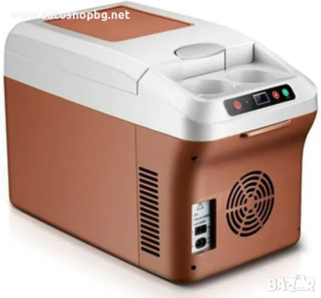 15L мини електрически охладител, 12V/24V хладилник за кола, преносим малък хладилник, снимка 1