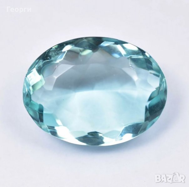 AAA 24,00 кт.100% естествен син АКВАМАРИН , снимка 1