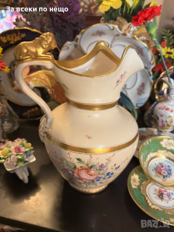 C. Tielsch and Company (C.T.) cobalt mark, Waldenburg – Altwasser, Germany (Poland). 1870 Код P1729, снимка 1