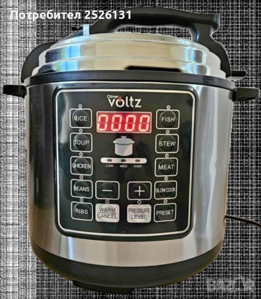Мултикукър под налягане Voltz, 1000W/6л./70kpa - 9 програми, снимка 1