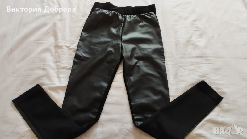 Нов дамски кожено-текстилен клин, снимка 1