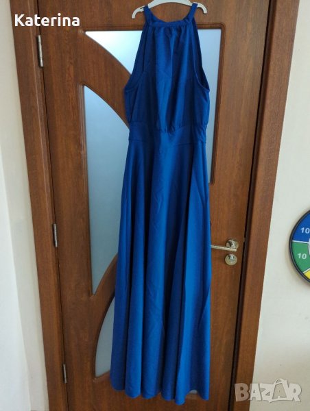 Уникална синя рокля , снимка 1