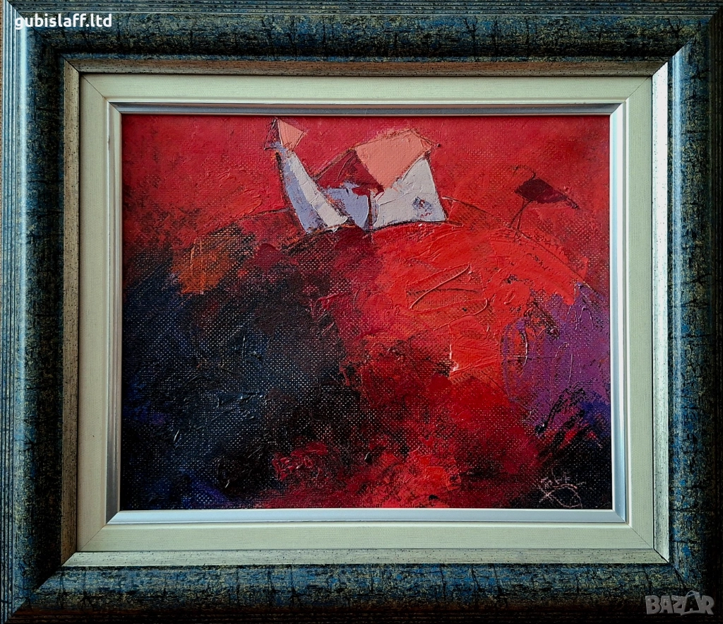 Картина, пейзаж, худ. Евгени Велев, 2004 г., снимка 1