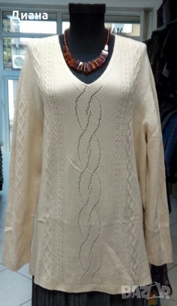 Дамски пуловери-макси размери-кашмир,мерино,ангора, снимка 1