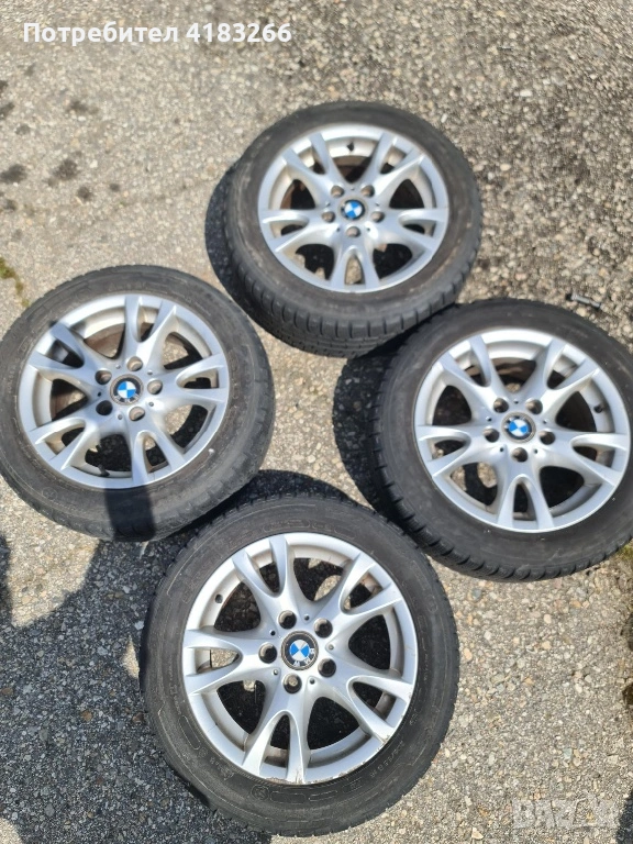 Оригинални джанти БМВ BMW с гуми 5х120 205/55/16 7Jx17H2, снимка 1