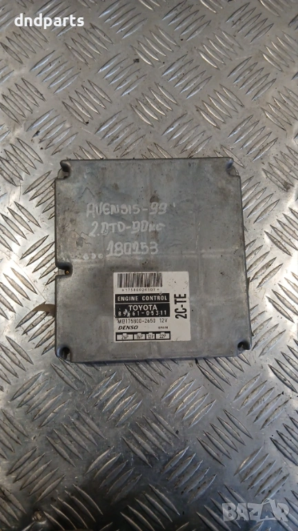 Компютър Toyota Avensis 2.0 TD 1999г. 89661-05311 MB175800-2650 , снимка 1