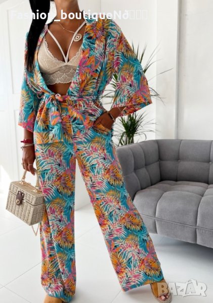 Комплект панталон с кимоно Малдиви  , снимка 1