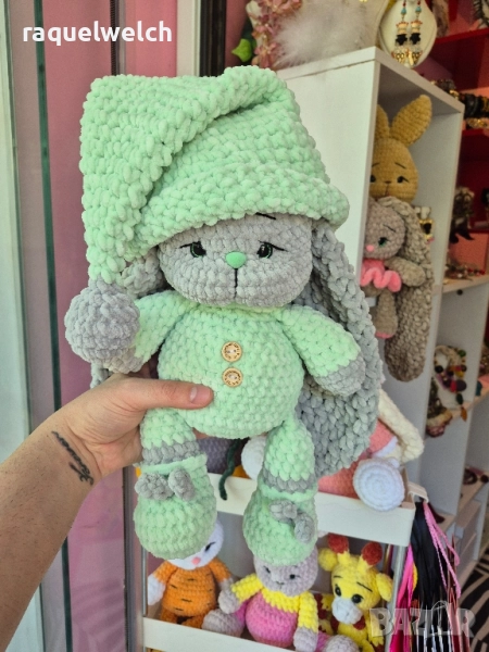 Ръчно Изплетено Зайче "Амигуруми", снимка 1